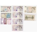 Various bank notes, a fifty pound note Christopher Wren, Somerset A01312668, a hundred escudos