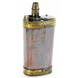 A 19thC Dixon & Sons three way shot flask, of small proportion in copper and brass with