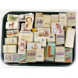 Various cigarette and trade cards, etc., part sets, to include Players Cigarettes Miniatures,