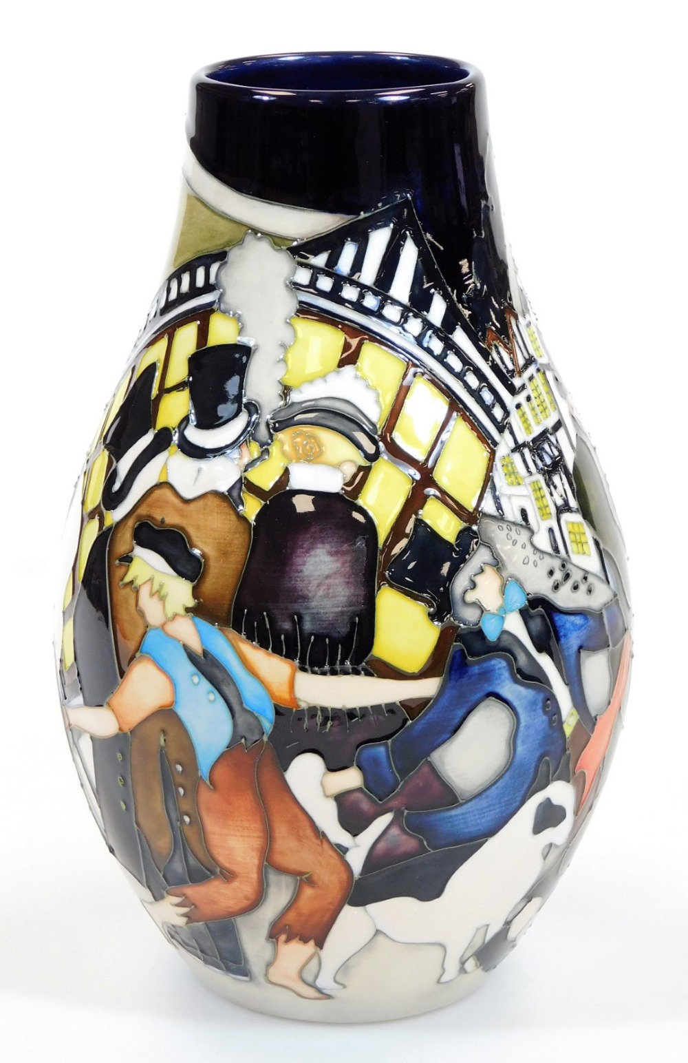 A Moorcroft pottery The Pickpockets vase, no.68/75 dated 2012, marks beneath, 25cm high. - Image 3 of 4