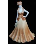 A Coalport Ladies Of Fashion figure Yvonne, printed marks beneath, 24cm high.