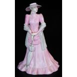 A Coalport Ladies Of Fashion figure Ashley, printed marks beneath, 23cm high.