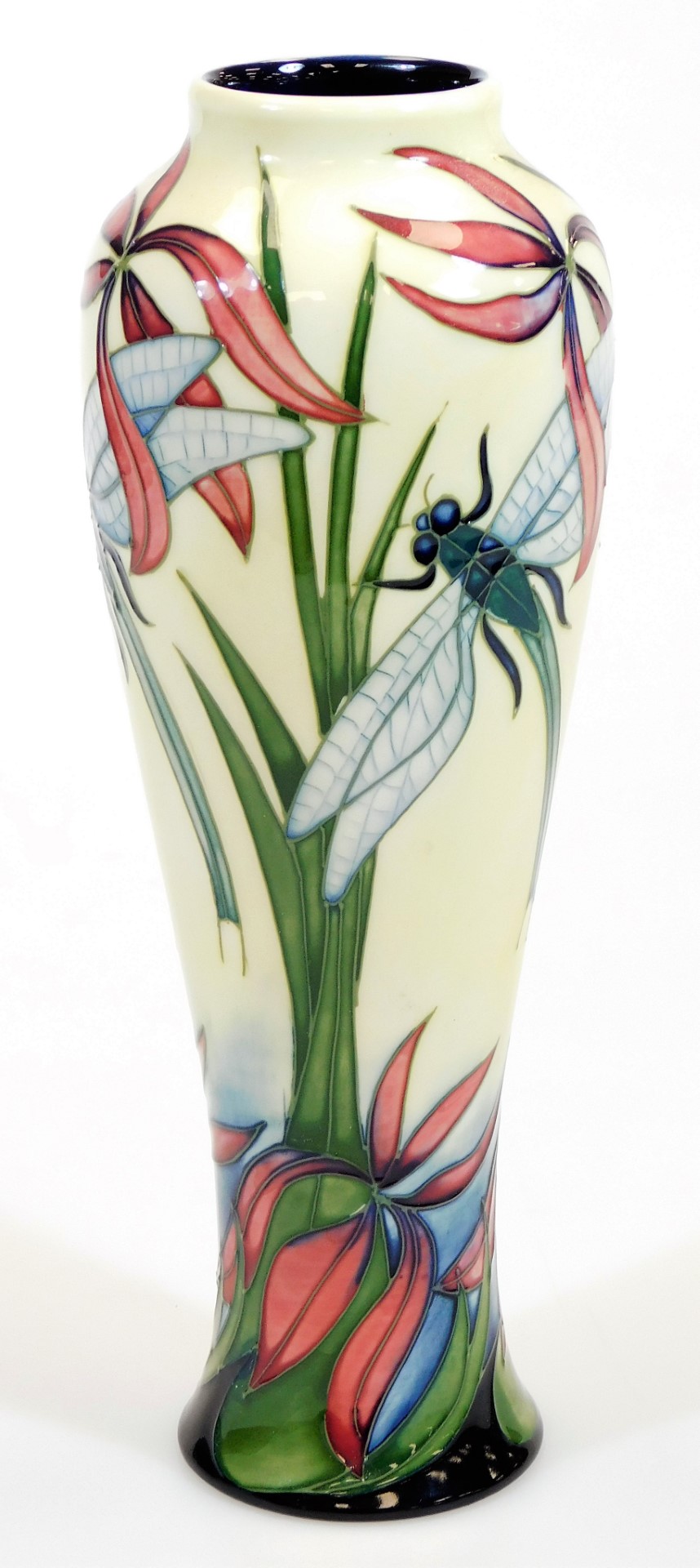 A Moorcroft pottery Dragonfly trial vase, dated 22-02-06, marked beneath, 28cm high. - Image 2 of 4