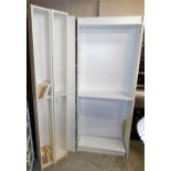 Various Ikea cabinets, CD racks, 105cm high, 20cm wide, 18cm deep, etc. (a quantity)