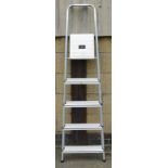 A folding step ladder.