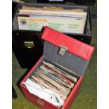Various records, 45's, Karl Denver, 33 RPM, etc., modern and popular music. (a quantity)
