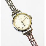 A Levicta fifteen jewel Swiss manual wind wristwatch, with subsidiary second hand.