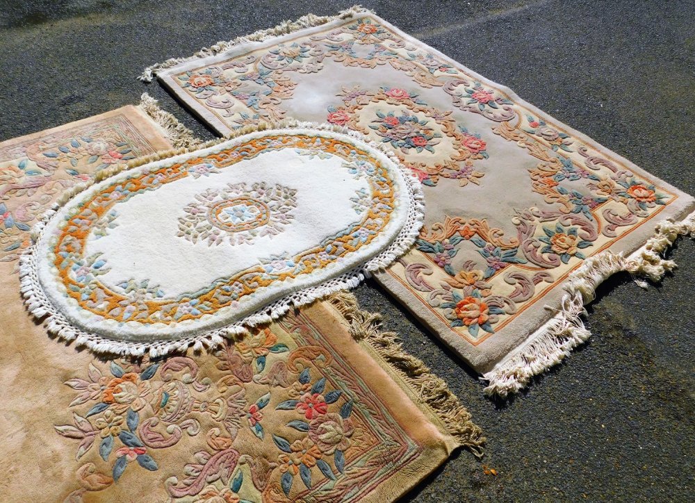 Various Chinese rugs. - Image 2 of 2