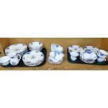 A Thun Czechoslovakian part dinner service, transfer printed with flowers, to include dinner plates,