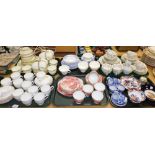 Various decorative china and effects, part tea services, Limoges dish, undecorated Royal Grafton