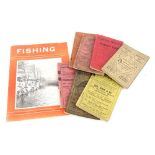 A collection of early 20thC fishing gazettes and anglers guides, to include 1912, 1901, 1911,