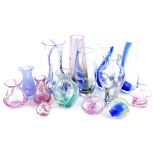 A collection of Caithness glass, to include a vase with etched engraved decoration of dolphins,