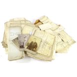 Various 18thC and later indentures etc., relating to Great Everdon and other areas, some late