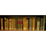 Miscellaneous leather bound books, to include The Life Voyages of Columbus, three volumes, Wheatly