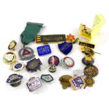 A collection of enamel metal badges, to include Student Nurses Association, British Legion, a