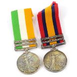 Two South Africa medals, awarded to a 671 driver J Buttery of the 17th Battery R.F.A., the