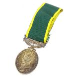 A George VI medal for Efficient Service in India, awarded to an N H Wright etc.