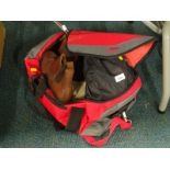 Various horse riding related items, to include Chelsea boots in brown, jodhpurs, whip etc. (1 bag).