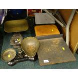 Various metal scales etc. (a quantity).