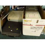 Various boxed cabinet plates, to include Bradford Exchange, a boxed Olympia typewriter etc. (a
