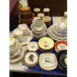 Part tea wares, various items of Hornsea Bronte pattern tea and dinner wares etc. (2 trays and