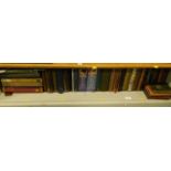 Various books, Biggles Big Adventure, other fiction, non fiction, bindings, leather bound books,