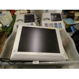 Two Sharp electronic cash registers, XE-A102, a Tosumi monitor etc., (a quantity).