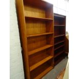 Two open bookcases, (AF).