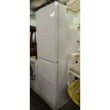 An Indesit fridge freezer.