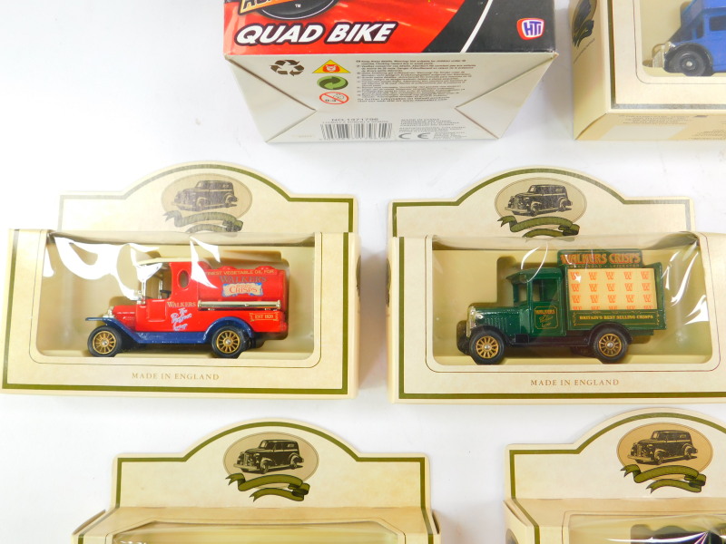 Four Corgi die cast Weetabix lorries, vintage trucks, Lledo vintage die cast trucks and a - Image 4 of 7