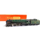 A Hornby OO gauge locomotive 'Britannia', British Rail green livery, 4-6-2, 70000, boxed.