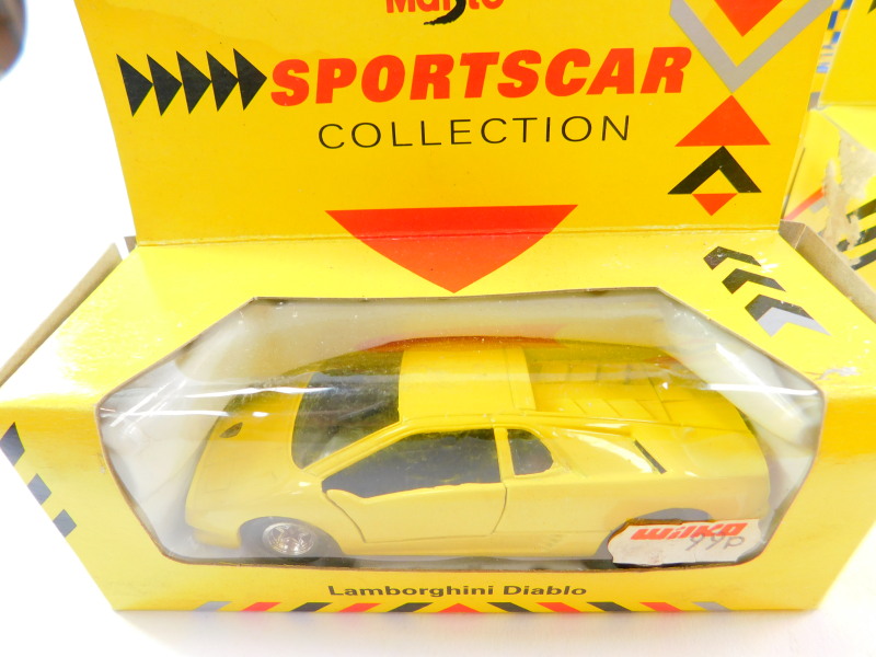 Maisto die cast Super Car and Sports Car Collection vehicles, boxed, including a Corvette ZR1, - Image 10 of 15