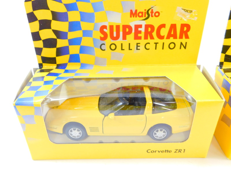 Maisto die cast Super Car and Sports Car Collection vehicles, boxed, including a Corvette ZR1, - Image 2 of 15