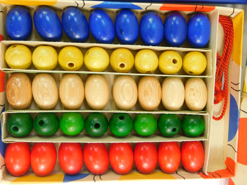 A Toycraft wooden train set, with two engines and five wagons, lead farm animals, plastic - Image 4 of 7