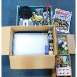 Modelling materials, including surface primer, paints, masking tape, stands, together with modelling