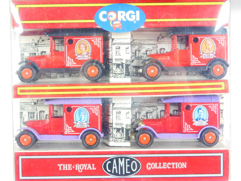 Corgi die cast model cars, buses and lorries, including an AEC Regal coach, Jaguar 1953 RAC rally - Image 8 of 9