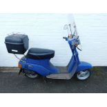 A Suzuki Roadie 50 moped, original registration D293 TRB, 49cc, petrol, blue, first registered 09/