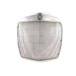 A vintage Mercedes-Benz WII SE chrome grill, 60cm H, 60cm W.