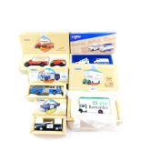 A Corgi die cast Commercials Barnardo's Bedford, Chevrolet, Highway Patrol car., Cumbrian set.,