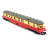 A Lima OO gauge GWR diesel rail car locomotive, BR ex GWR crimson and cream livery, W22, in a Hornby