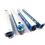 A Hornby Triang OO gauge diesel Pullman motor car type 2, blue livery, W60095, R55, boxed, further