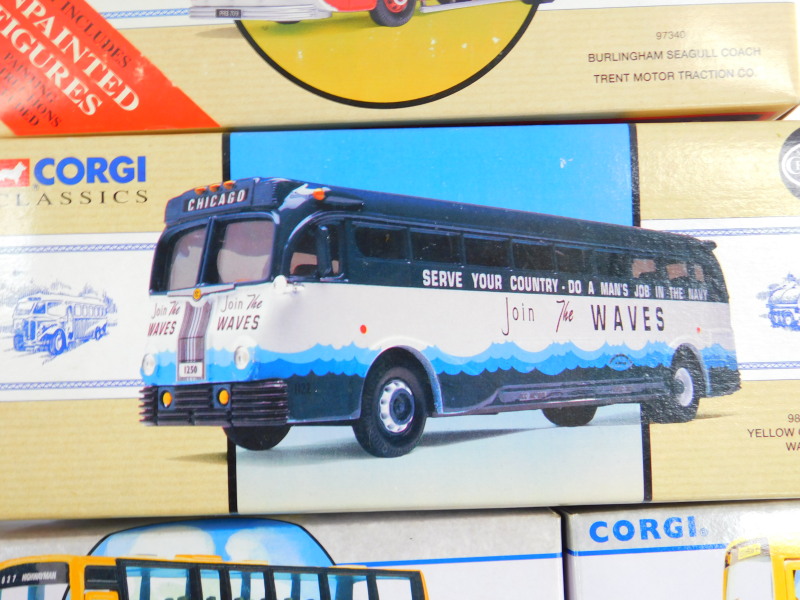 A Corgi die cast Felix Coaches of Bedford OB coach, New York Worlds Fair yellow coach 743, yellow - Image 5 of 6