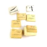 Episcope aircraft silhouette identification cards, some wrapped and marked as restricted, packs, K-