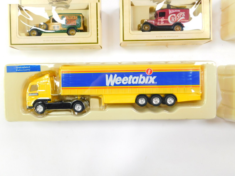 Four Corgi die cast Weetabix lorries, vintage trucks, Lledo vintage die cast trucks and a - Image 7 of 7