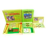 A Subbuteo table soccer, continental club edition, together with a continental display edition,