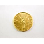 A Mexican gold Estados Unidos, 2009, 3.0g.