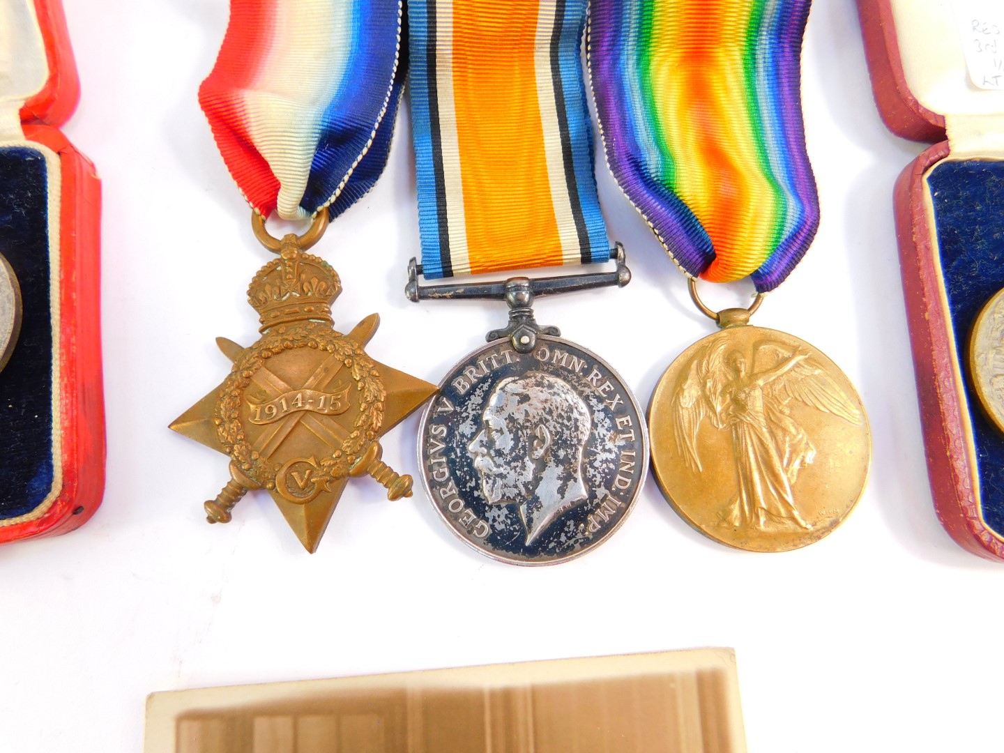 A Great War medal trio, named to SJT G Benstead, King Edward's Horse, 668, comprising 1914-15 - Image 2 of 3