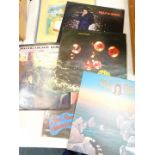 A collection of 45rpm single records, rock and pop, etc., and a small collection of LP records