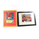 Manchester Utd Interest. A signed colour photograph of Cristiano Ronaldo, together with a Manchester