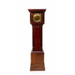 John Spinney, Blandford. A George III oak cased long case clock, square brass dial with foliate